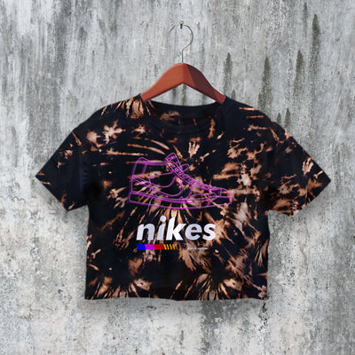 Frank Ocean Crop Top Nikes Crop Tee Blonde Shirt R&B Music Streetwear