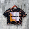 Frank Ocean Crop Top Blonded Crop Tee Blonde Shirt Alt R&B Streetwear