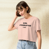 Girl Interrupted Crop Top | Logo Aesthetic Shirt | 1999 Movie Graphic Tee