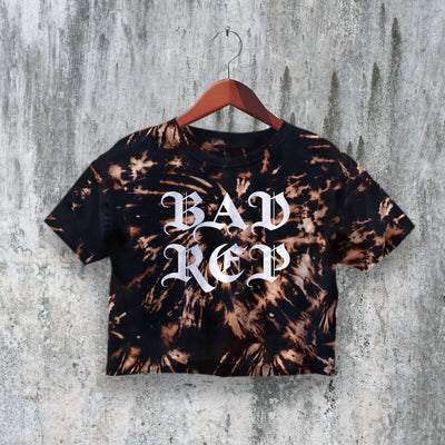 Y2K Crop Top Bad Reputation Crop Tee Gothic Shirt Sassy Aesthetic Y2K