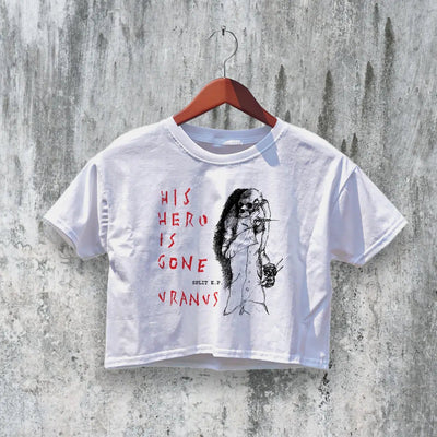 His Hero Is Gone Crop Top Uranus Crop Tee Crust Copout Shirt Neo Music