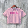 Jack off Jill Crop Top Pink Logo Crop Tee Rock Band Shirt Music Merch