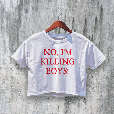 Jennifer's Body Crop Top No I'm Killing Boys Crop Tee Jennifer Horror Shirt