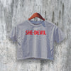 Jennifer's Body Crop Top She-Devil Crop Tee Aesthetic Demon Girl Shirt