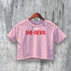 Jennifer's Body Crop Top She-Devil Crop Tee Aesthetic Demon Girl Shirt