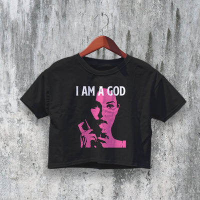 Jennifer's Body Crop Top I Am a God Crop Tee Aesthetic Jennifer Girl Shirt