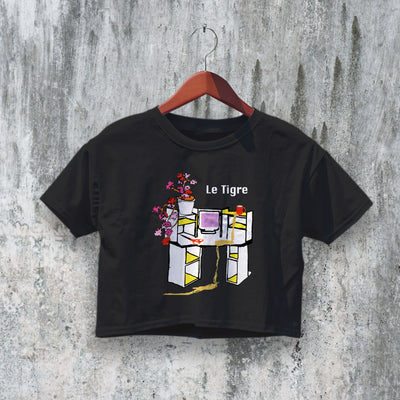 Le Tigre Crop Top From the Desk of Mr. Lady Crop Tee Album Riot Grrrl Shirt - bestshirtz
