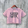 Loded Diper Logo Crop Top Rock Band Crop Top Tour Löded Diper Shirt