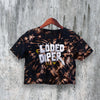 Loded Diper Crop Top Rock Crop Top Löded Diper Logo Shirt Tour Merch