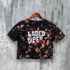 Löded Diper Crop Top Band Fan Crop Top Loded Diper Logo Shirt Rock Tour