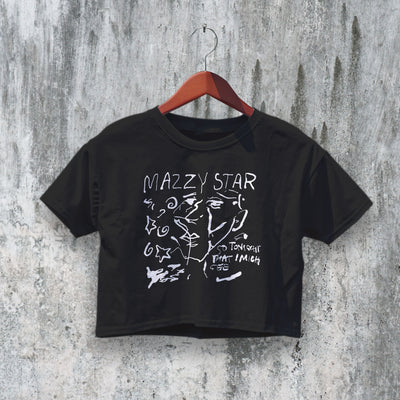 Mazzy Star Crop Top So Tonight That I Might See Crop Tee Rock Band Shirt