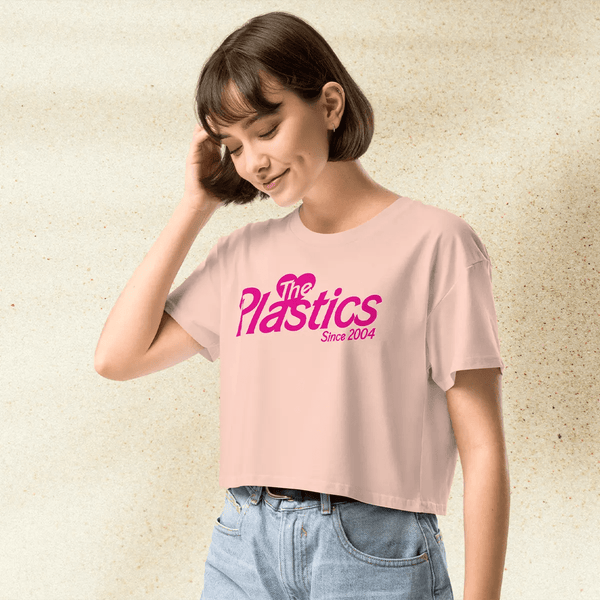 Mean Girls The Plastics Crop Top | Y2K Graphic Tee | 2000s Pop Culture Shirt for Women | Regina George Inspired Outfit - BestShirtz