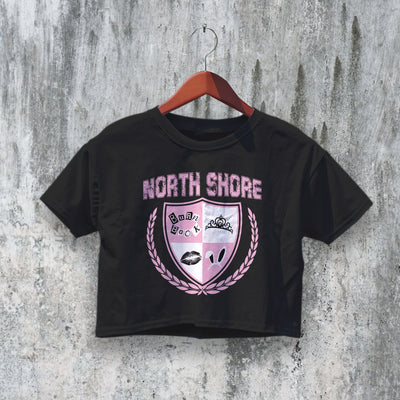 Mean Girls Crop Top North Shore Crop Tee High School Logo Shirt