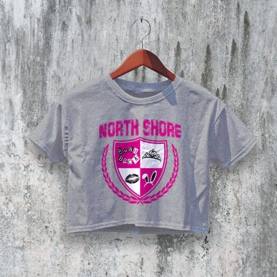 Mean Girls Crop Top North Shore Crop Tee High School Logo Shirt