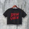 Scream Queens Crop Top Horror Movie Crop Tee Scream Queens Logo Shirt