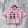 Vintage Slowdive Crop Top Retro Shoegaze Crop Tee Slowdive Shirt Fan Merch