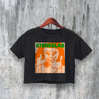 Stereolab Crop Top Refried Ectoplasm Crop Tee Band Album Art Shirt - bestshirtz#