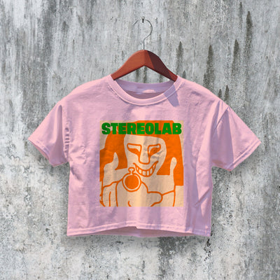 Stereolab Crop Top Refried Ectoplasm Crop Tee Band Album Art Shirt - bestshirtz#