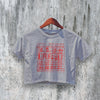 Talking Heads Crop Top Buildings and Food Crop Tee Band Album Art Shirt