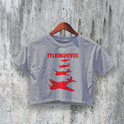 Talking Heads Crop Top Remain In Light Planes Crop Tee Band Shirt