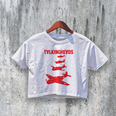 Talking Heads Crop Top Remain In Light Planes Crop Tee Band Shirt