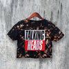 Logo Talking Heads Crop Top Rock Band Crop Tee True Stories Shirt 80s