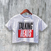 Logo Talking Heads Crop Top Rock Band Crop Tee True Stories Shirt 80s