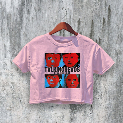 Talking Heads Crop Top Remain in Light Crop Tee Album Art Shirt Band Merch