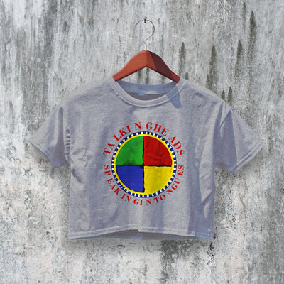 Talking Heads Crop Top Speaking in Tongues Crop Tee Rock Shirt Band Music