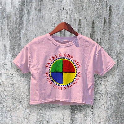 Talking Heads Crop Top Speaking in Tongues Crop Tee Rock Shirt Band Music