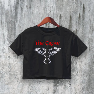The Crow Crop Top 90s Movie Crop Tee Vintage Gothic Women's Shirt