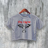 The Crow Crop Top 90s Movie Crop Tee Vintage Gothic Women's Shirt - bestshirtz
