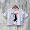 The Crow Crop Top Brandon Lee Crop Tee Vintage Movie Gothic Shirt - bestshirtz