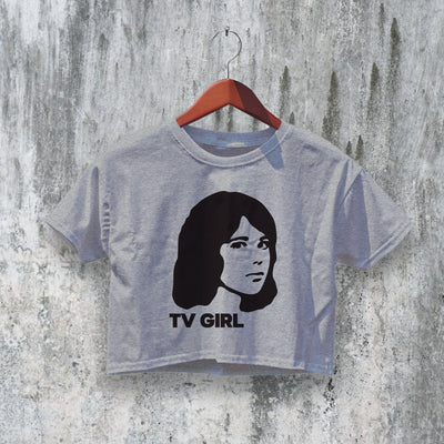 TV Girl Logo Crop Top French Exit Crop Tee TV Girl Shirt Band Merch Aesthetic