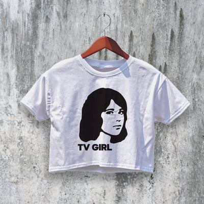 TV Girl Logo Crop Top French Exit Crop Tee TV Girl Shirt Band Merch Aesthetic