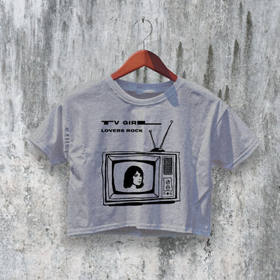 TV Girl Logo Crop Top Lovers Rock Crop Tee Band TV Girl Shirt Music Merch