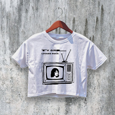 TV Girl Logo Crop Top Lovers Rock Crop Tee Band TV Girl Shirt Music Merch