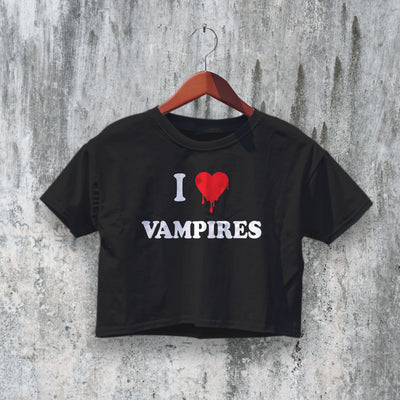 Twilight Crop Top I Love Vampire Crop Tee Twilight Saga Shirt Y2K Movie