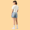 Cowboy Bebop Ed Smiley Emoji Crop Top | Anime Graphic Y2K Aesthetic Crop Tee - bestshirtz
