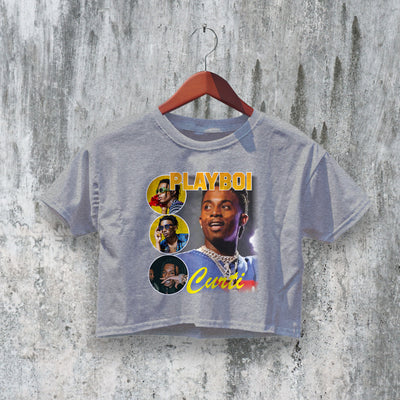 Playboi Carti Bootleg Crop Top Hip Hop Rap Crop Tee Playboi Carti Shirt