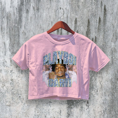 Playboi Carti Crop Top Rapper Rap Crop Tee Hip Hop Album Art Shirt