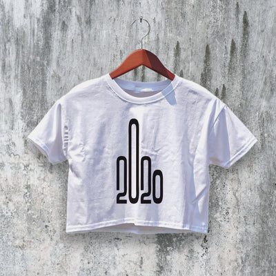 2020 Crop Top Y2K Crop Tee Middle Hand Shirt - bestshirtz#