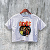 AC/DC Crop Top Highway To Hell Crop Tee Vintage ACDC Shirt Rock Band