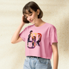 AJR Cartoon Logo Crop Top | Indie Pop Band Graphic Tee | AJR Music Merch for Women