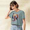 AJR Cartoon Logo Crop Top | Indie Pop Band Graphic Tee | AJR Music Merch for Women