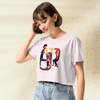 AJR Cartoon Logo Crop Top | Indie Pop Band Graphic Tee | AJR Music Merch for Women