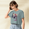 AJR Cartoon Logo Crop Top | Indie Pop Band Graphic Tee | AJR Music Merch for Women - BestShirtz