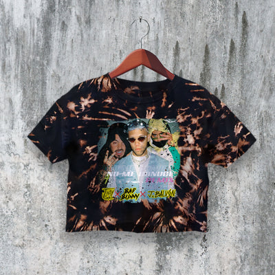 Bad Bunny Crop Top Jhay Cortez Crop Tee J Balvin Shirt Music Remix Merch