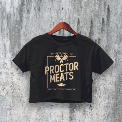 Banshee Crop Top Proctor Meats Crop Tee Inspired TV Show Barbecue Shirt