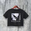 Bauhaus Crop Top The Bela Session Crop Tee Tour Goth Band Shirt - bestshirtz#